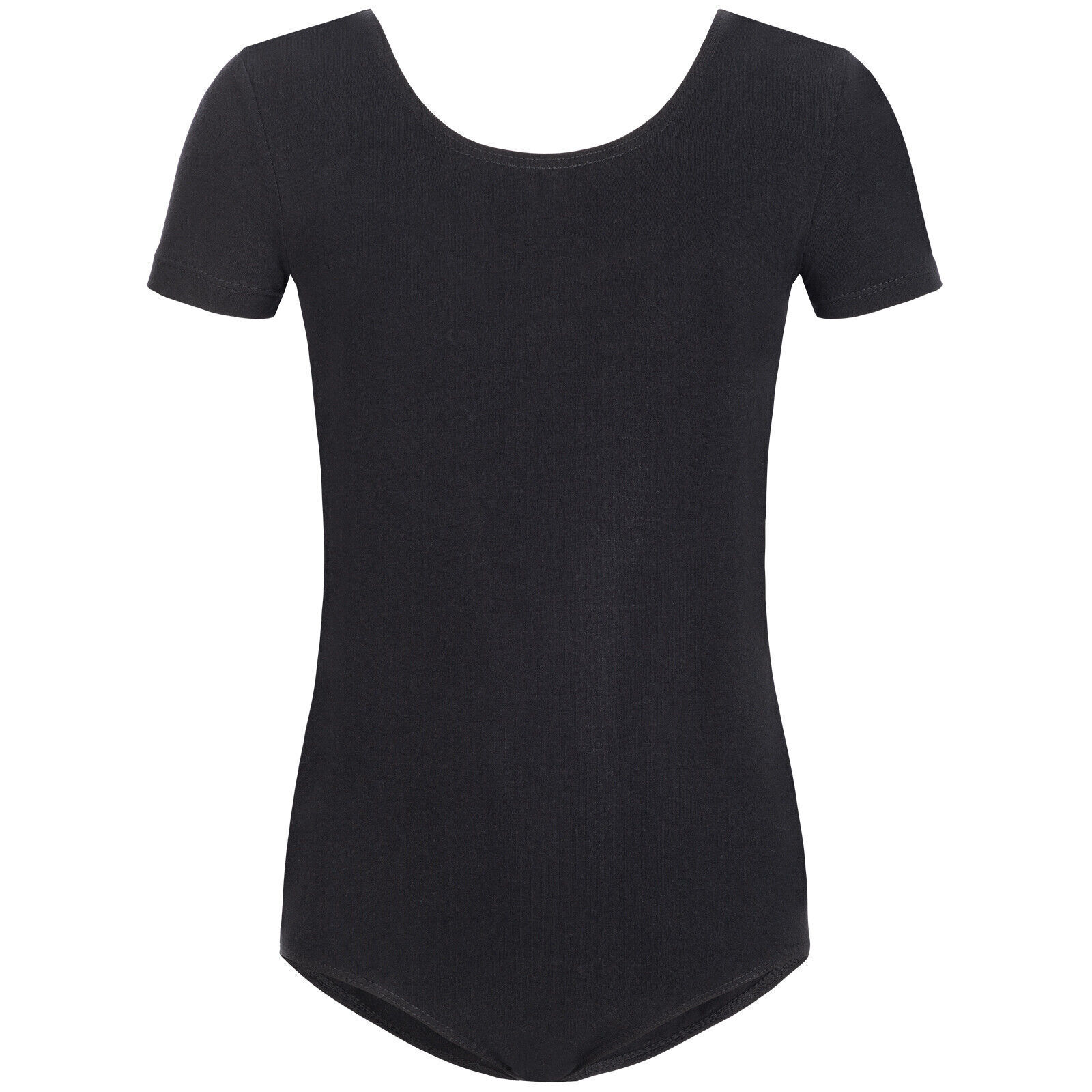 Trikot kurzer Arm 321 schwarz in Baumwolle, Glanz und Microfaser